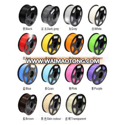 2015 Hottest PLA 3.0mm 3D Printing Filament pla 1.75 filament with 16 colors available