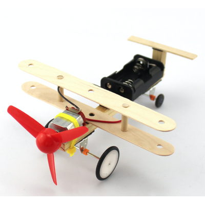 Wind powered small aircraft taxiing aircraft DIY educational toys  Science fabrication kits