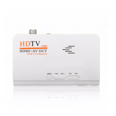 1080P DVB-T/DVB-T2 TV tuner Receiver DVB T/T2 HDTV box AV CVBS Satellite TV Receiver for pc LCD/CRT monitors DVBT2