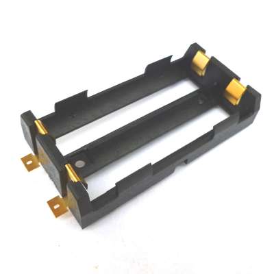 Dual 18650 Lithium-ion Battery Holders 18650 Battery with Bronze Pins