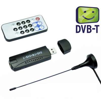 USB DVB-T + RTL-SDR Realtek RTL2832U + R820T DVB-T Tuner Receiver PAL IEC