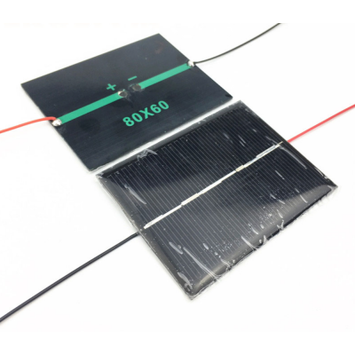 Solar panels Solar Cell Module One Point soldering With Cable Size 80*60mm 1.5V 300MA Polycrystalline solar panels