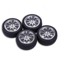 High quality Injection mold toy car rubber wheels 65X3MM