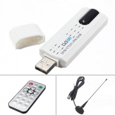 USB 2.0 DVB-T2 DVB-C DVB-T+FM+DAB Digital TV Tuner HDTV Stick Receiver DV ESY