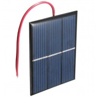 Solar panels Solar Cell Module With Cable Size 60*80mm 1.5V 0.65W Polycrystalline Solar Cell